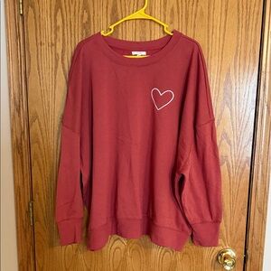 Maurices Red Sweatshirt